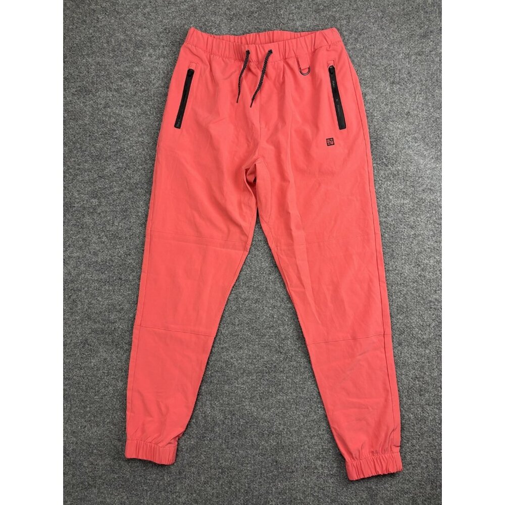 Flag Nor Fail Jogger Pants Mens Small‎ 30x29 Pink Lightweight Zip Pockets